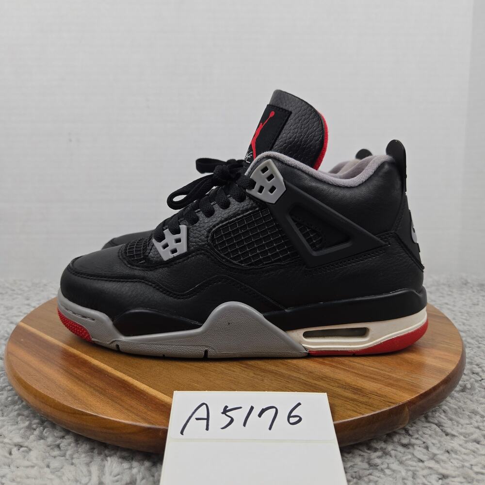 Jordan 4 Retro Kids 6y GS Bred Reimagined Casual Lifestyle Sneaker FQ7213-006